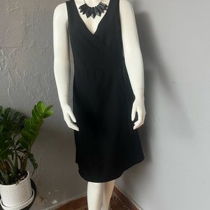Banana Republic wrap around sleeve less black  vintage dress